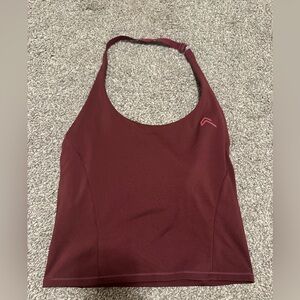 Oner Active halter vest tank top - burgundy small